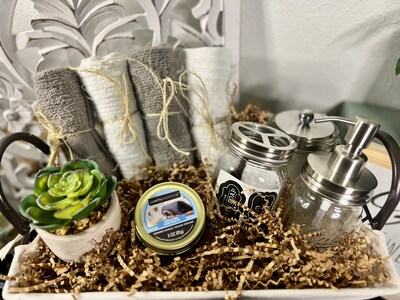 Bathroom Themed Gift Basket-House Warming Gift Set - image3